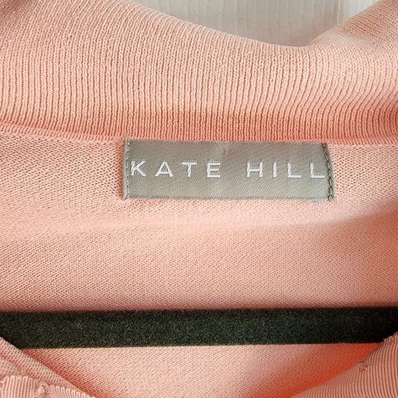 Kate Hill Light Pink Women's Cardigan Feminine Normcore - Picture 2 of 10